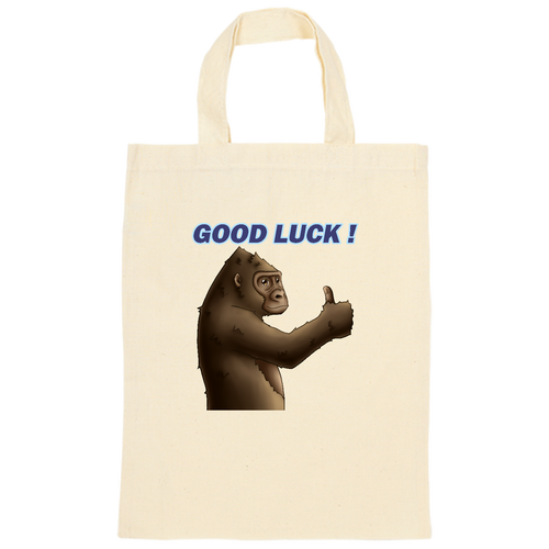 ポジティブゴリラ＃１ オーガニックコットンＡ４フラットバッグ