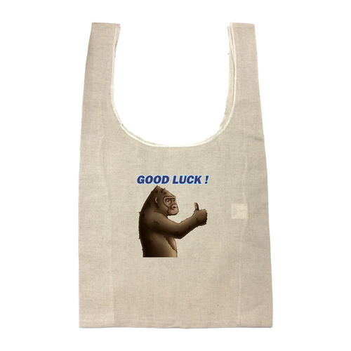 ポジティブゴリラ＃１ コットンリネンマルシェバッグ