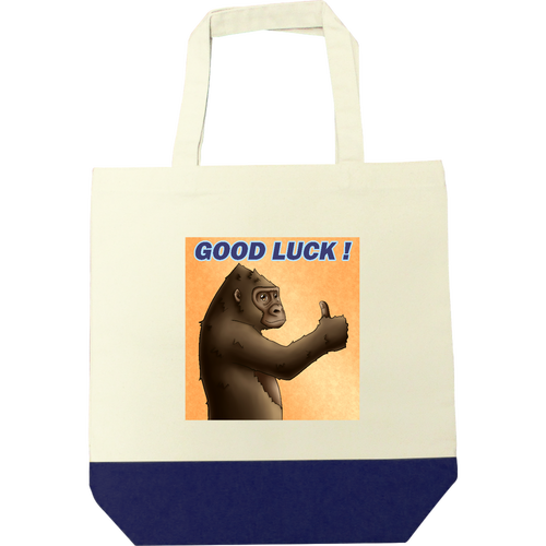 ポジティブゴリラ＃１ キャンバスツートントートバッグ（M)