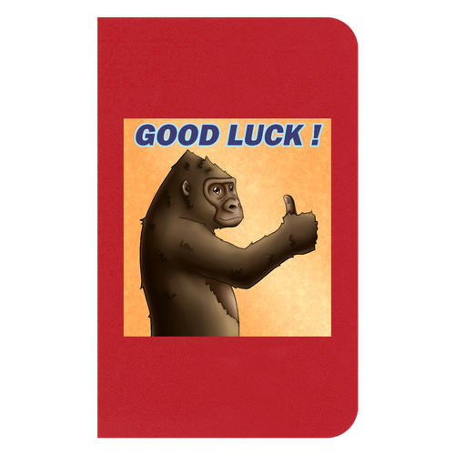 ポジティブゴリラ＃１ ハードカバーミニノート（罫線）