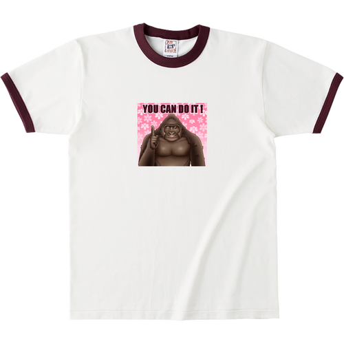 ポジティブゴリラ＃２ オープンエンドマックスウェイトリンガーTシャツ