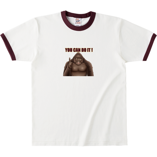 ポジティブゴリラ＃２ オープンエンドマックスウェイトリンガーTシャツ