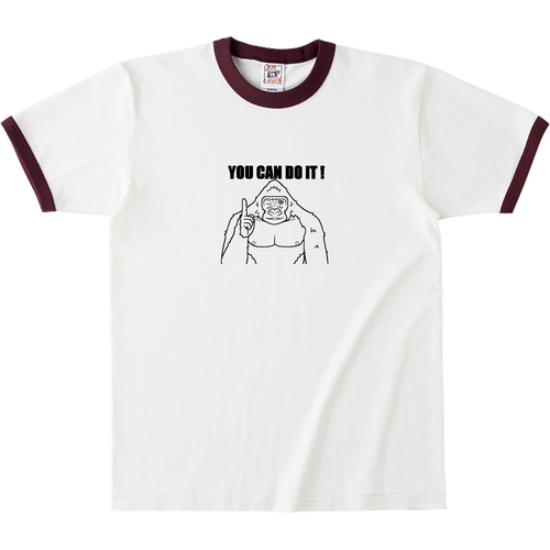 ポジティブゴリラ＃２ オープンエンドマックスウェイトリンガーTシャツ