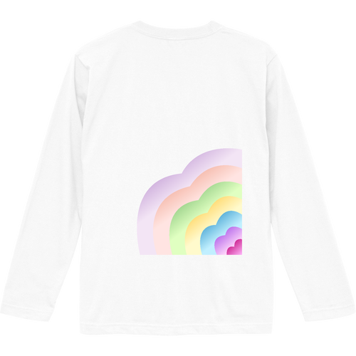 ハート形のお尻 ロングスリーブTシャツ