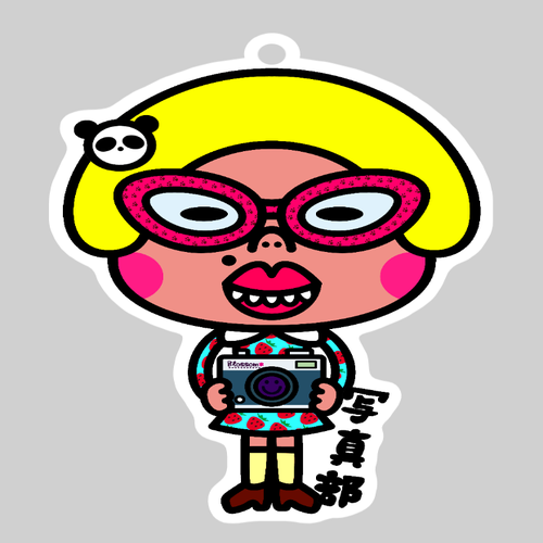 写真部 ダイカットアクリルキーホルダー(75×100mm)