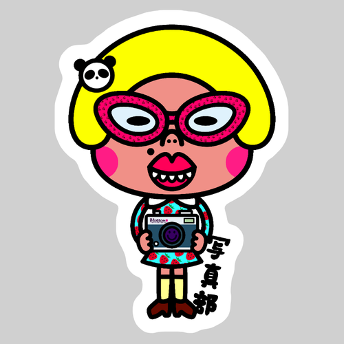 写真部 ダイカットアクリルヘアゴム