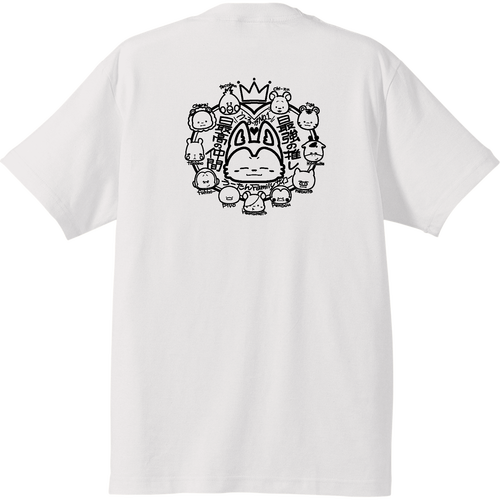 うーるーと仲間Tシャツ（黒字）　バックプリント　ハイクオリティTシャツ ハイクオリティーTシャツ