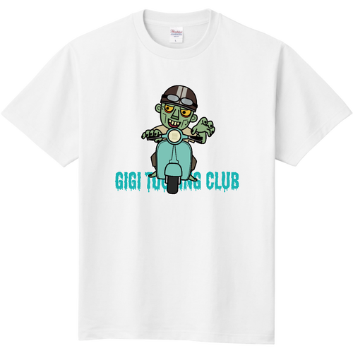 バイクに乗るゾンビじじ 定番Ｔシャツ