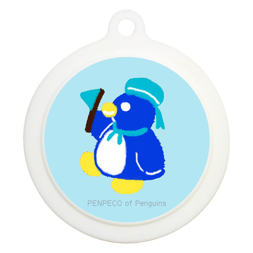 【ペンギン】ぺんぺこマリン・ラバーキーホルダー/マリンルック・ラウンド型キーホルダー ラバーキーホルダー（ラウンド型）