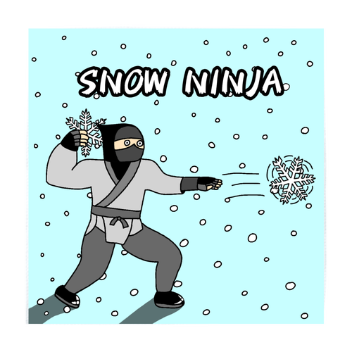 SNOW NINJA ハンカチ ソフトタッチミニタオル