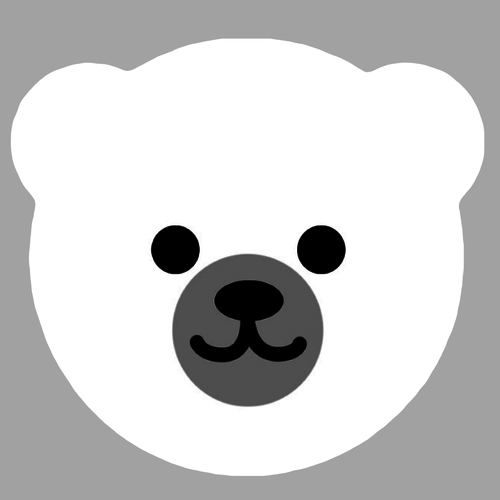 シロクマ ダイカットアクリルスマホグリップ