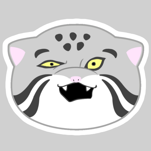 マヌルネコ ダイカットアクリルスマホグリップ