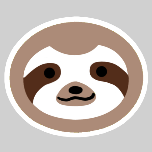 ナマケモノ ダイカットアクリルスマホグリップ