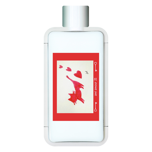 ルージュねこ　ウォーターボトル フレームスクエアボトル