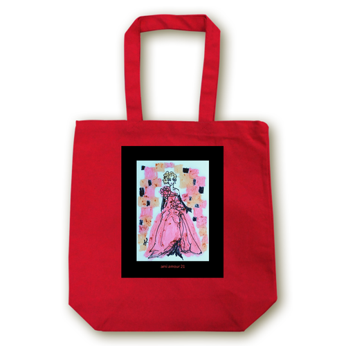 ROSSO NERO トートバッグM（ノワールフレーム） キャンバストート（M）