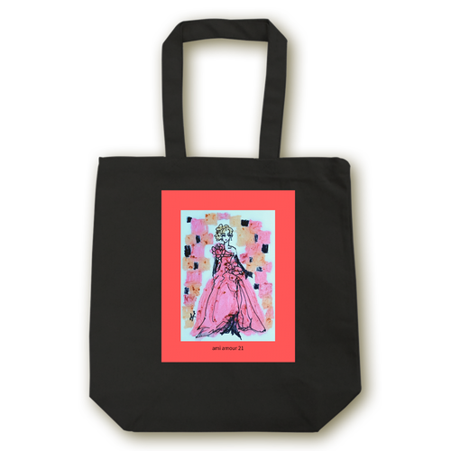 ROSSO NERO トートバッグM（ルージュフレーム） キャンバストート（M）