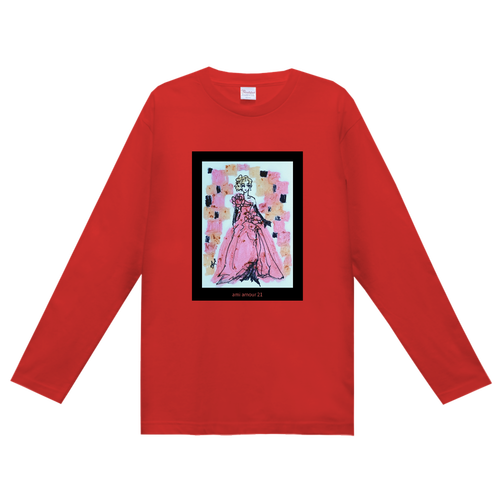 ROSSO NERO ロングTシャツ　ノワールフレーム ヘビーウェイト長袖Ｔシャツ