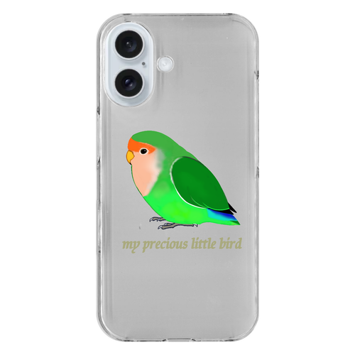 コザクラインコ iPhone16 (透明)(ハードケース)