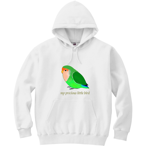 コザクラインコ 軽量プルパーカー (長袖プリント)