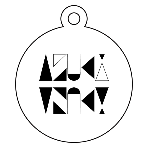【2025】AZUKIロゴ アクリルキーホルダー(ロゴ黒) アクリルキーホルダー　丸型 (4cm)