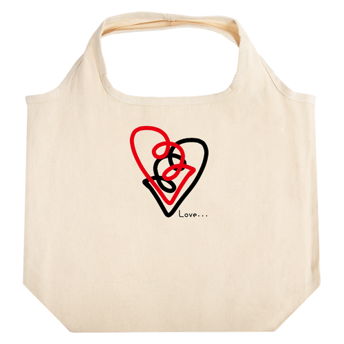 愛と輪(あいとは) たためるマルシェ【白プリントあり】