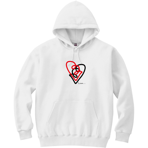 愛と輪(あいとは) 軽量プルパーカー (長袖プリント)