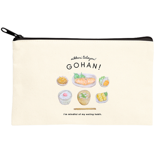 ご キャンバスポーチ(S)【白プリント有】