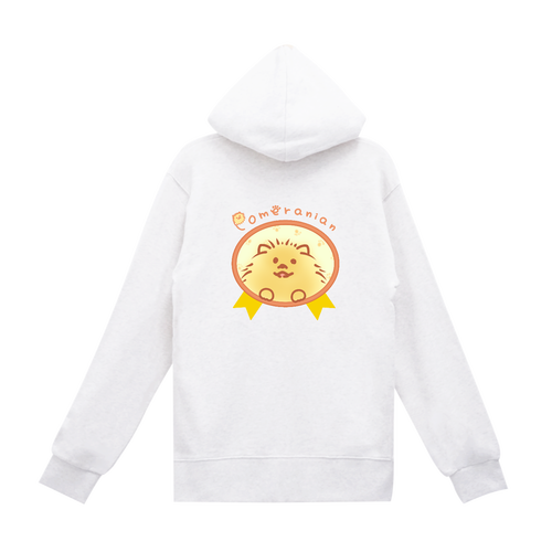 ざっくりポメラニアン　スタンダードWフードプルパーカー スタンダードWフードプルパーカー