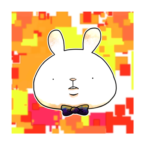 うさぎ　ミニハンカチ ラビットタッチ 20cmミニハンカチ