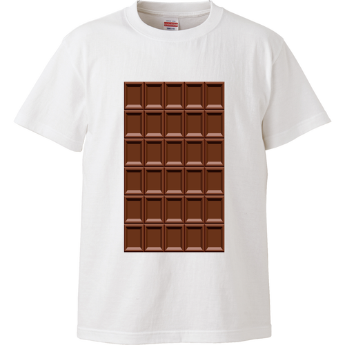 板チョコ ハイクオリティーTシャツ
