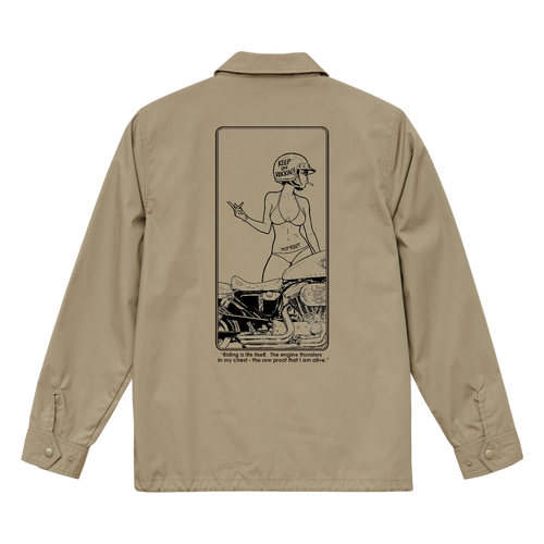 "The Test Ride" T/C コーチジャケット(裏地付)