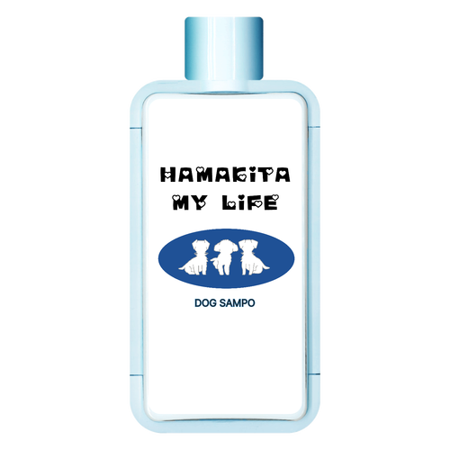 DOG SAMPOクリアボトル　 フレームスクエアボトル