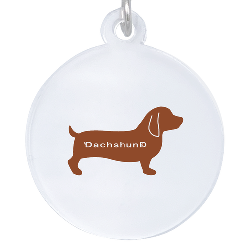 ダックスフント アクリルアンブレラマーカー(丸型4cm) アクリルアンブレラマーカー(丸型4cm)