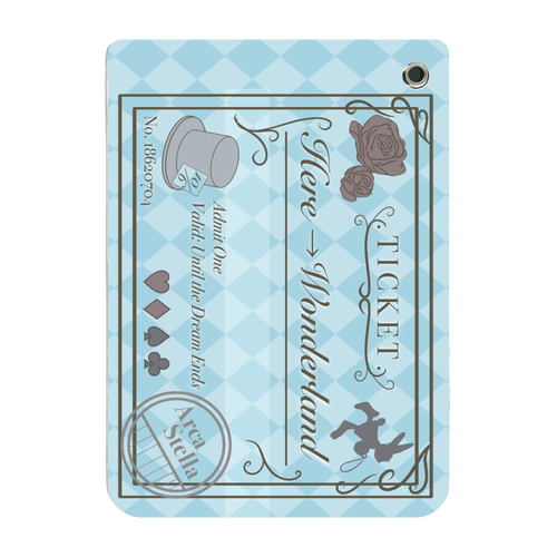 不思議の国行き切符風パスケース PUレザーパスケース(チェーン付き)