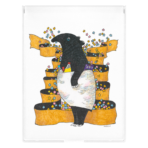 【moco.】食いしんぼうのバク フロストスクエアミラー（Ｌ）