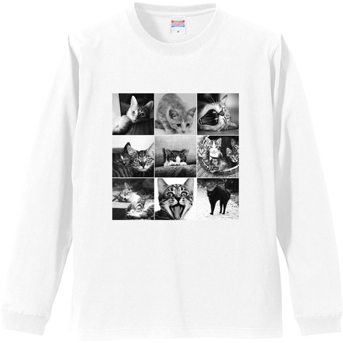 cat day リブ付 ロングスリーブＴシャツ