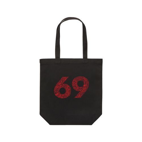 vintage 69・ヴィンテージ ROCK レギュラーキャンバストートバッグ(M) (フルカラー転写プリント)