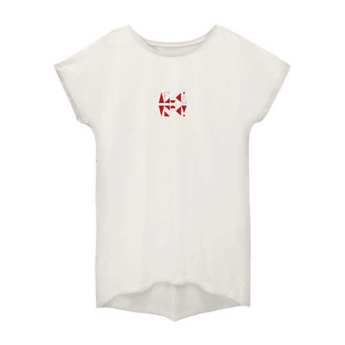 【2025】AZUKIロゴ レディースTシャツ(ロゴ赤) ウィメンズ ドルマン ワンピース