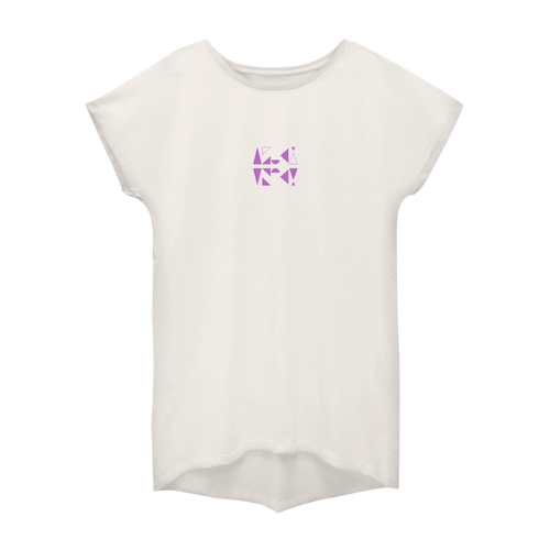【2025】AZUKIロゴ レディースTシャツ(ロゴ紫) ウィメンズ ドルマン ワンピース