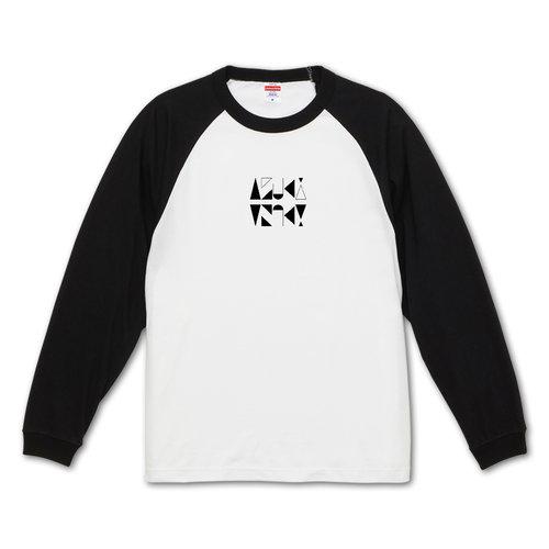 【2025】AZUKIロゴ ロングTシャツ(ロゴ黒) ラグランロングスリーブTシャツ（1.6インチリブ）