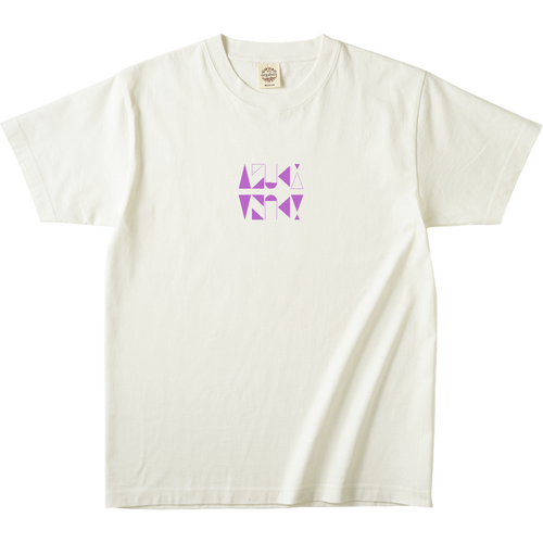 【2025】AZUKIロゴ Tシャツ(ロゴ紫) オーガニックコットンTシャツ