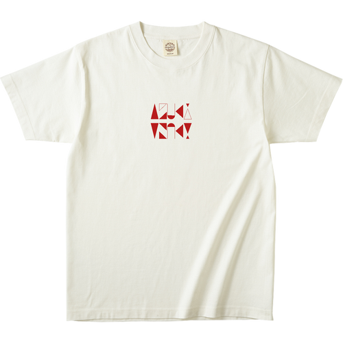 【2025】AZUKIロゴ Tシャツ(ロゴ赤) オーガニックコットンTシャツ