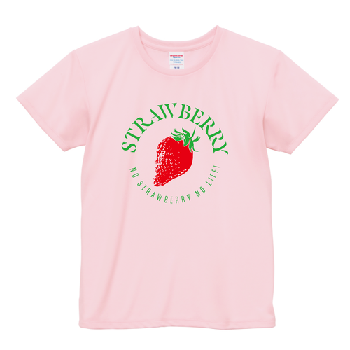 イチゴ大好き Strawberry ドライアスレチック Ｔシャツ〈ウィメンズ〉