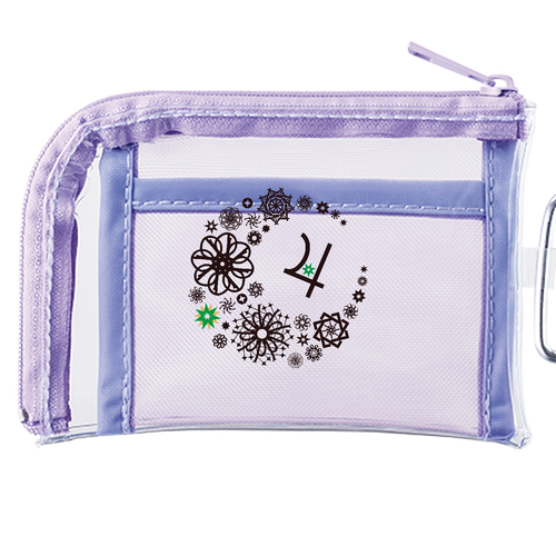 ことばもん／だいすきMoonと惑星マーク・木星編／クリアミニポーチ メッシュポケットクリアミニポーチ