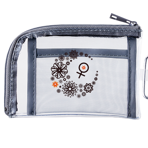 ことばもん／だいすきMoonと惑星マーク・金星編／クリアポーチ メッシュポケットクリアミニポーチ