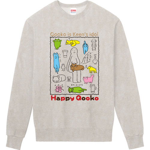 Qooko Style No.3（注！濃色のシャツに黒印刷は見えません） | Tシャツ 定番スウェット