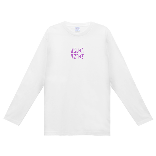 【2025】AZUKIロゴ ロングTシャツ(ロゴ紫) ヘビーウェイト長袖Ｔシャツ