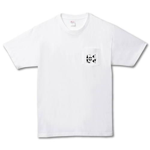【2025】AZUKIロゴ Tシャツ(ロゴ黒) ヘビーウェイトポケットTシャツ