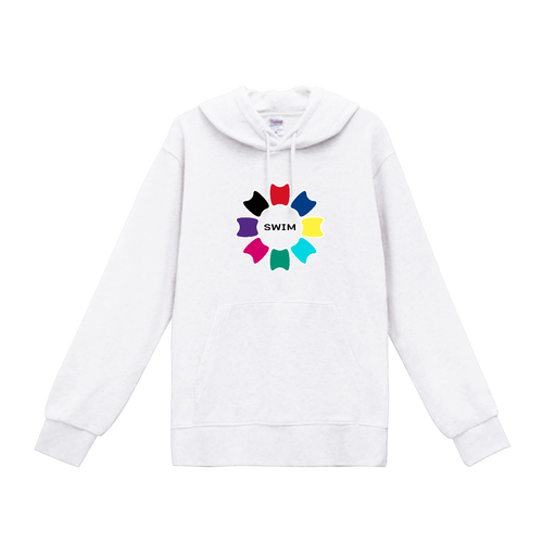 プルフラワー（A1）（SWIM） スタンダードWフードプルパーカー