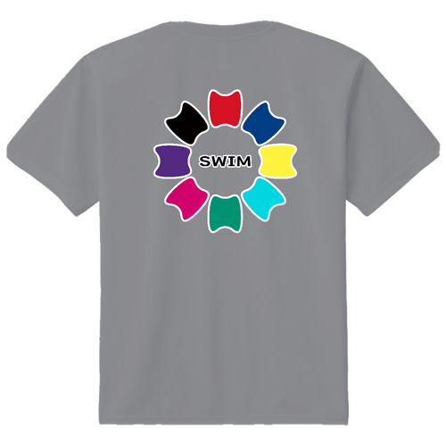 プルフラワー（A1）（SWIM）背面プリント ドライＴシャツ